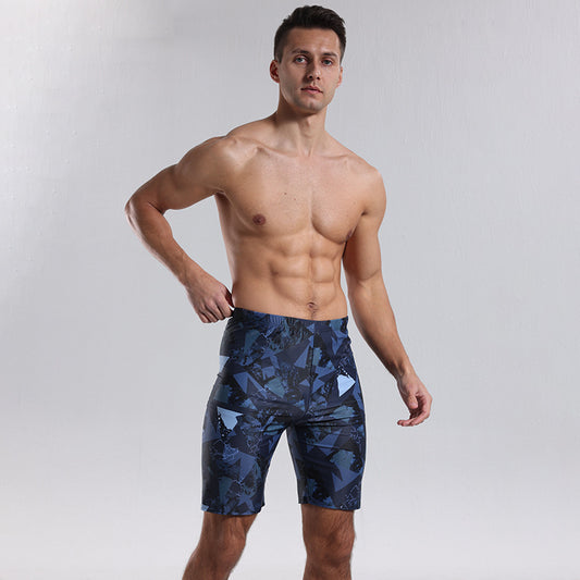 Fashion Men's Knee-length Pants Boxer Swimming Trunks
